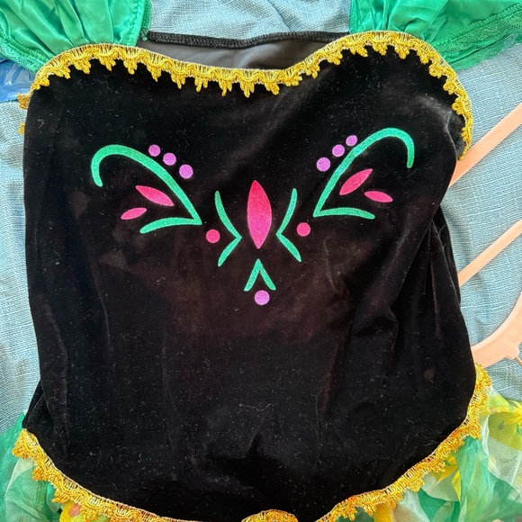 Frozen Princess Anna coronation dress costume + wig - Picture 6 of 11